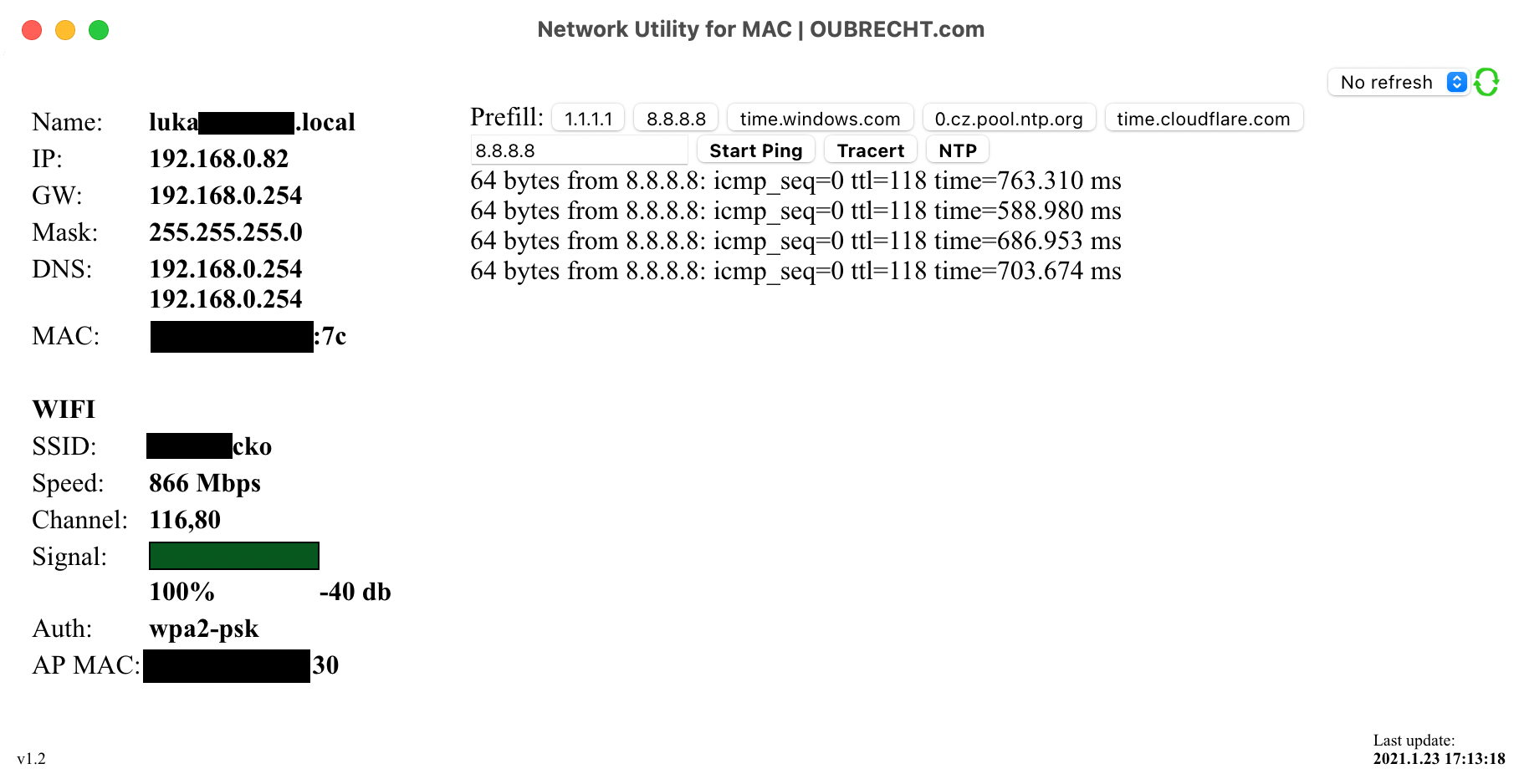 Network Utility for MAC