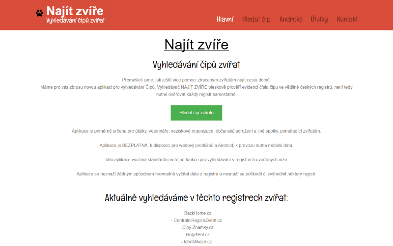 www.NajitZvire.cz